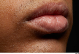 HD Face skin Javion Norris face lips mouth skin pores…